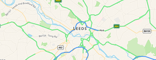 Map of Leeds